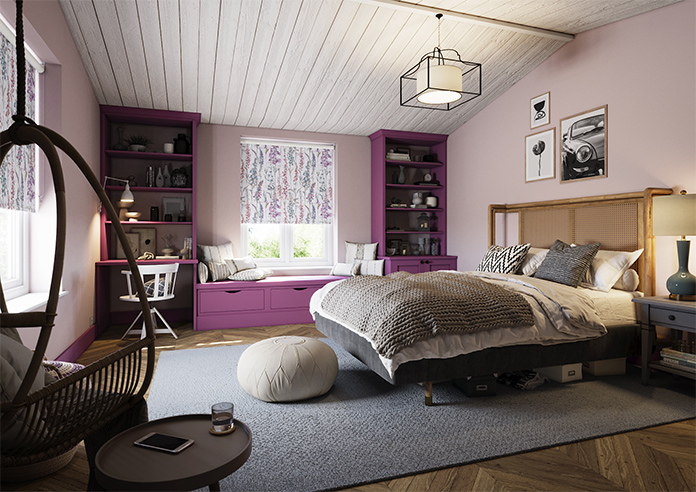 Cecelia, Pink Harmony - Twist&Fit Roller Blind - Image 7